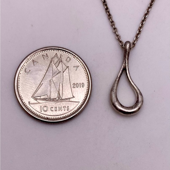 Tiffany sterling Elsa peretti open teardrop - Picture 3 of 4